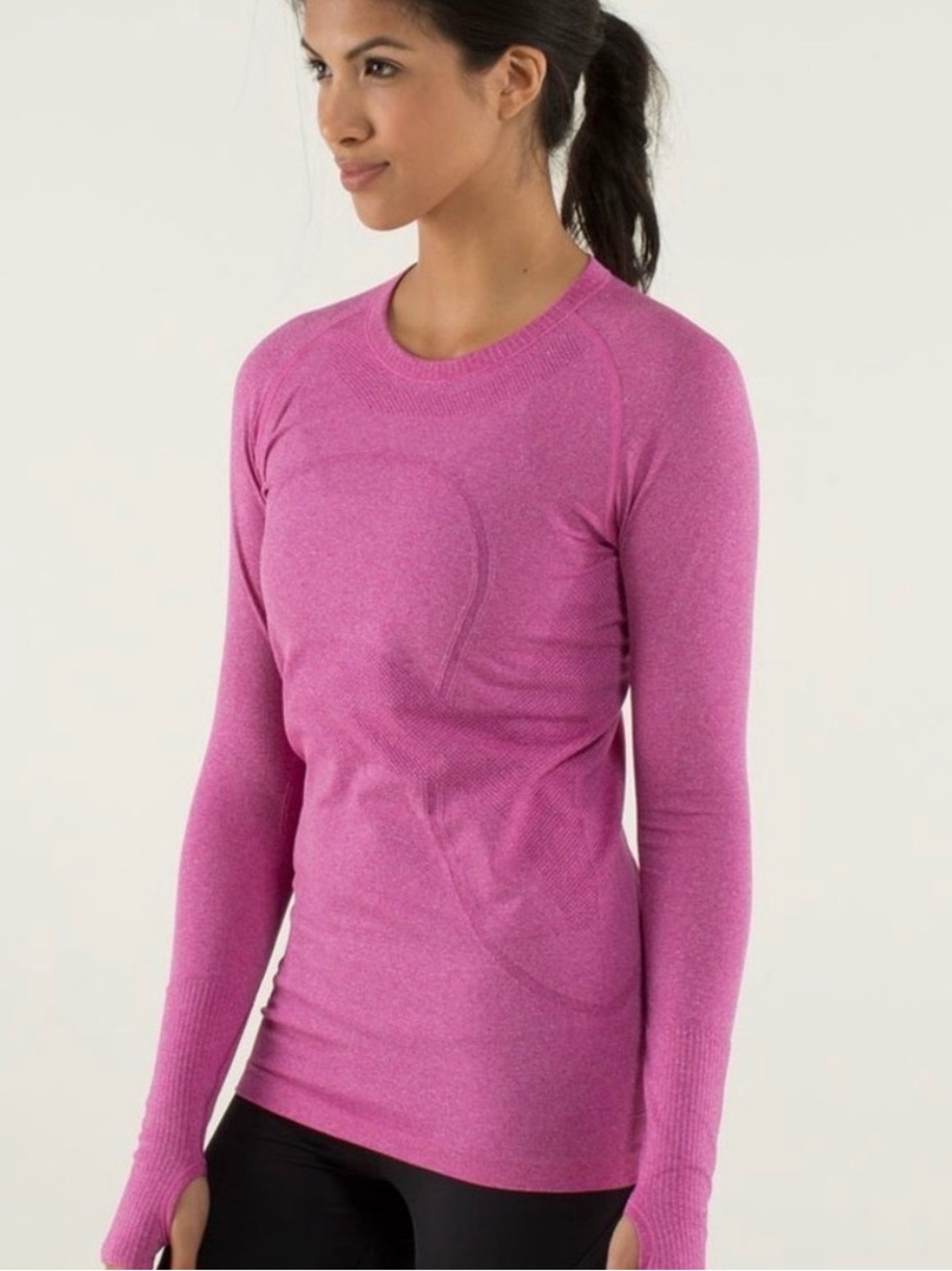 Lululemon Long Sleeve Active Top - Bright Pink